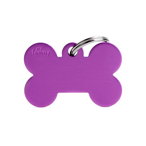 MyFamily - Chapa Basic Hueso Grande en Aluminio
