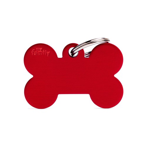 MyFamily - Chapa Basic Hueso Grande en Aluminio