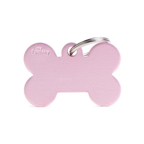 MyFamily - Chapa Basic Hueso Grande en Aluminio