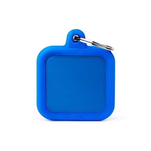 MyFamily - Placa Hushtag Cuadrado en Aluminio con Goma