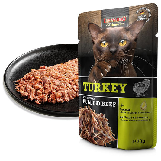 Leonardo - Pavo con Extra Pulled Beef 70g