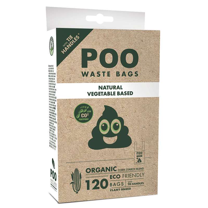 M-Pets - Sacs hygiéniques avec poignées (120 sacs)