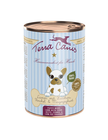 Terra Canis - PUPPY Cordero con calabacín, hinojo y yogur desnatado