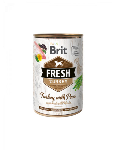 Brit Fresh - Pavo con guisantes 400g