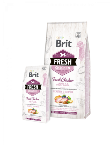 Brit Fresh - Pollo con patata Puppy Healthy Growth