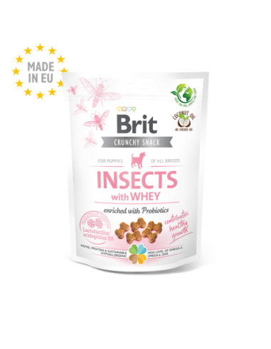 Brit Care Crunchy Cracker - Insectos con suero de leche enriquecido con probióticos 200g