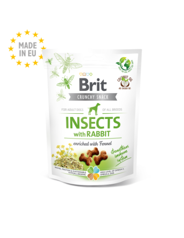 Brit Care Crunchy Cracker - Insectos con Conejo enriquecido con Hinojo 200g