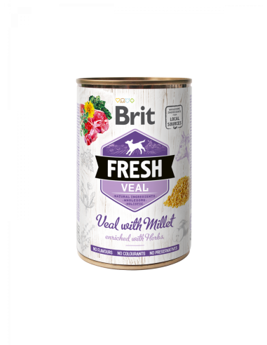 Brit Fresh - Ternera con mijo 400g
