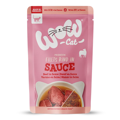 WOW Cat - Vacuno en Salsa 85gr