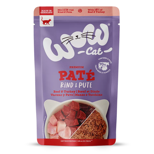 WOW Cat - Vacuno y Pavo en Paté 125gr