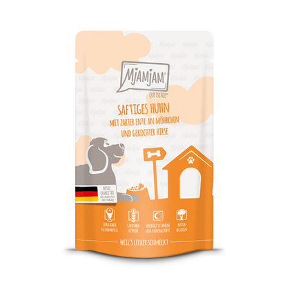MjAMjAM - Poulet juteux au canard tendre, carottes et millet 125 g