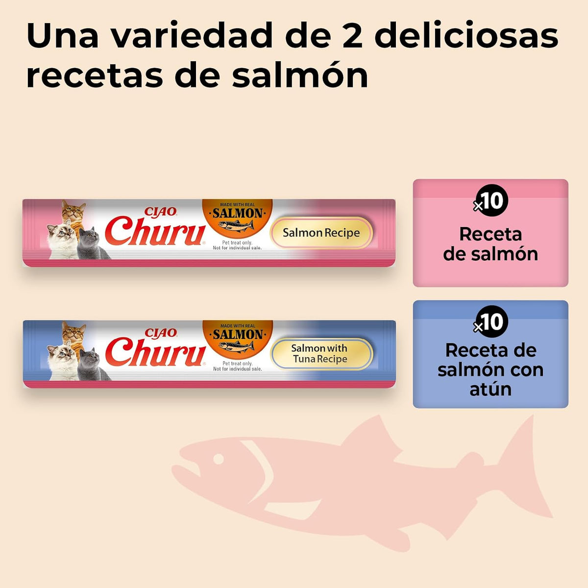 Churu - Variedades de Salmón y Pollo (20P)