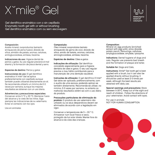 Xmile Plus Gel Dentífrico Dental para Perros y Gatos