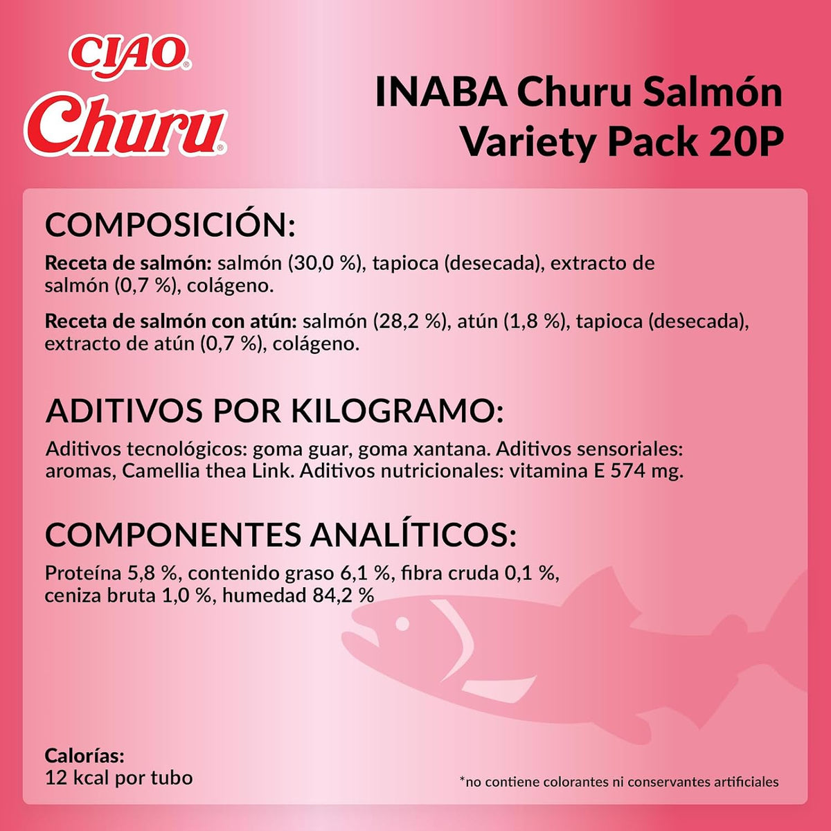 Churu - Variedades de Salmón y Pollo (20P)