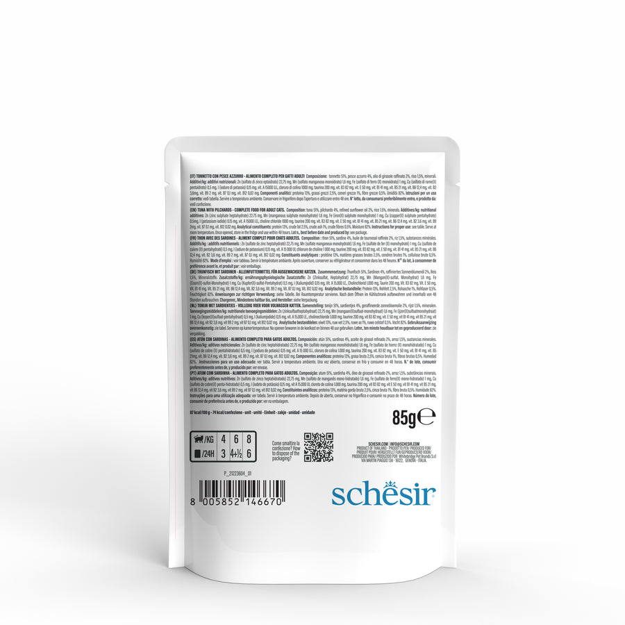 Schesir - Thon aux sardines en gelée 85 g