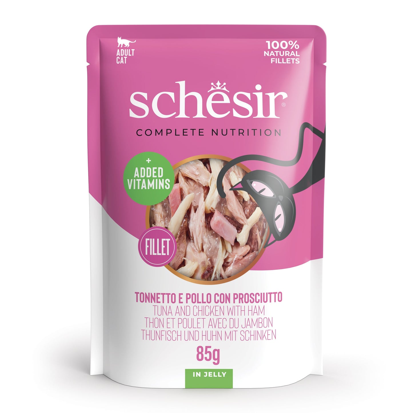 Schesir - Thon, Poulet et Jambon en Gelée 85gr
