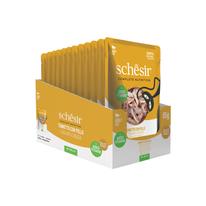 Schesir - Atún con Pollo en gelatina 85g