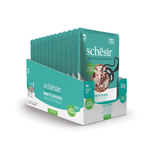 Schesir - Thon et daurade en gelée 85g