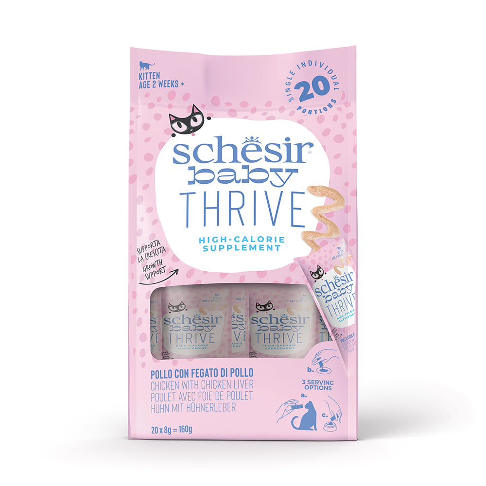 Schesir - BABY THRIVE Complément au poulet et foie en crème