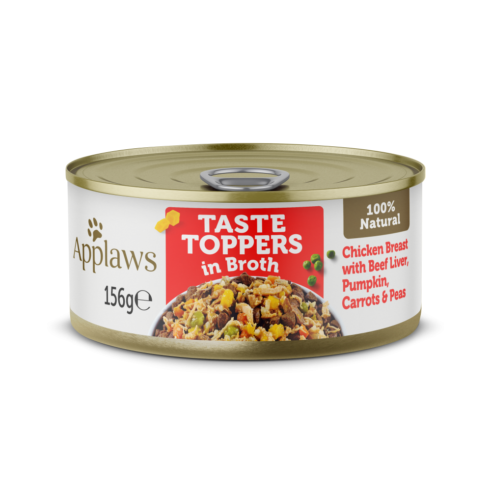 Applaws Taste Toppers - Blanc de poulet, foie de bœuf et légumes en bouillon
