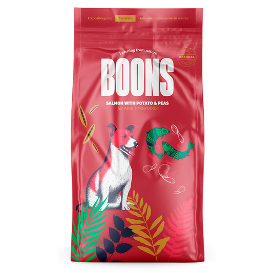 BOONS - Salmón con Patatas y Guisantes ADULTO MINI