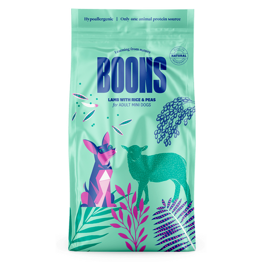 BOONS - Cordero con Arroz y Guisantes Adulto MINI
