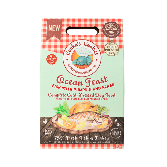 Cooka's Cookies - Cold-pressed Ocean Feast (Pescado y Pavo)
