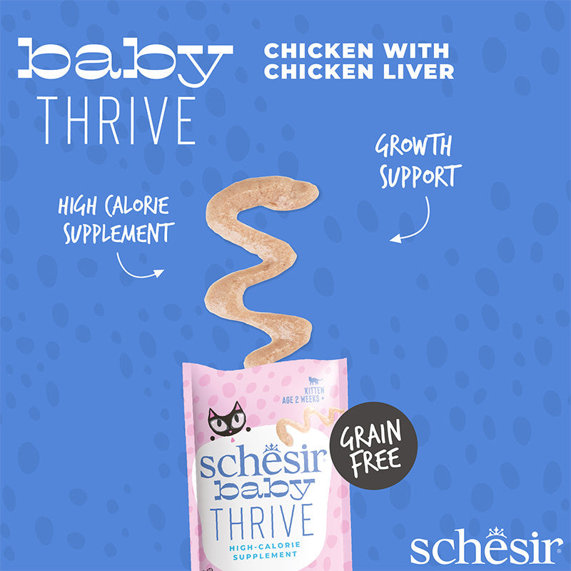Schesir - BABY THRIVE Complément au poulet et foie en crème