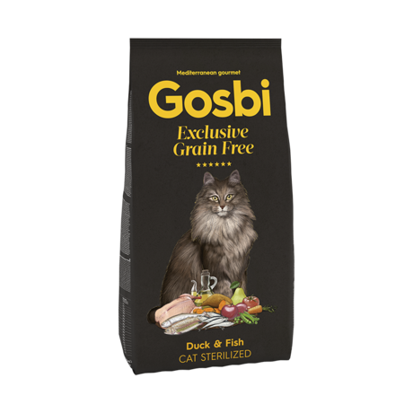 Gosbi Exclusive Grain Free Gato - Adult Esterilizado Pato & Pescado