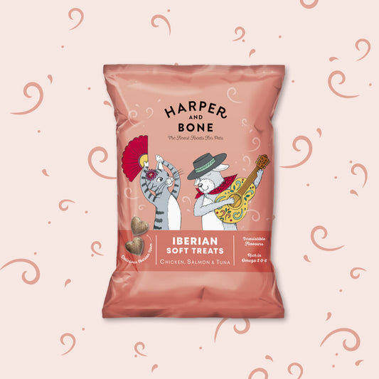 Harper and Bone - Iberian Soft Treats Pollo, Salmon y Atún 90g