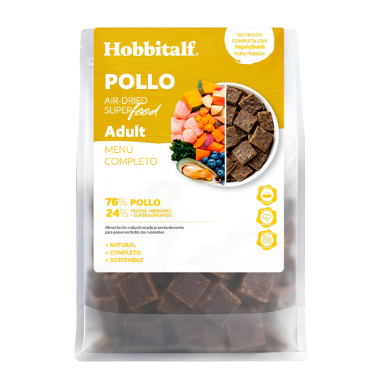 Hobbitalf Air-Dried – Comida Secada al Aire de Pollo