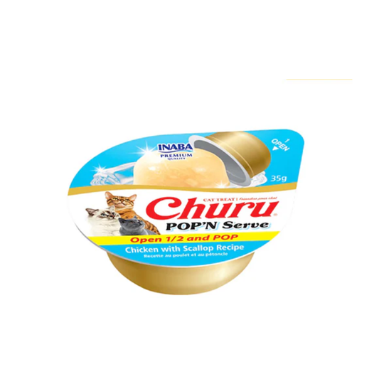 Churu Pop'N'Serve - Pollo con Vieira (2uds)