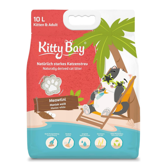 Kitty Bay Meawtini – Arena Ecológica de Mandioca para Gatos 10L