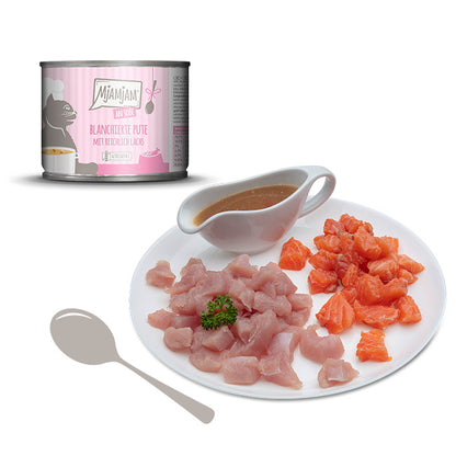 MjAMjAM - Pavo con Filetes de Salmón en Salsa 185g
