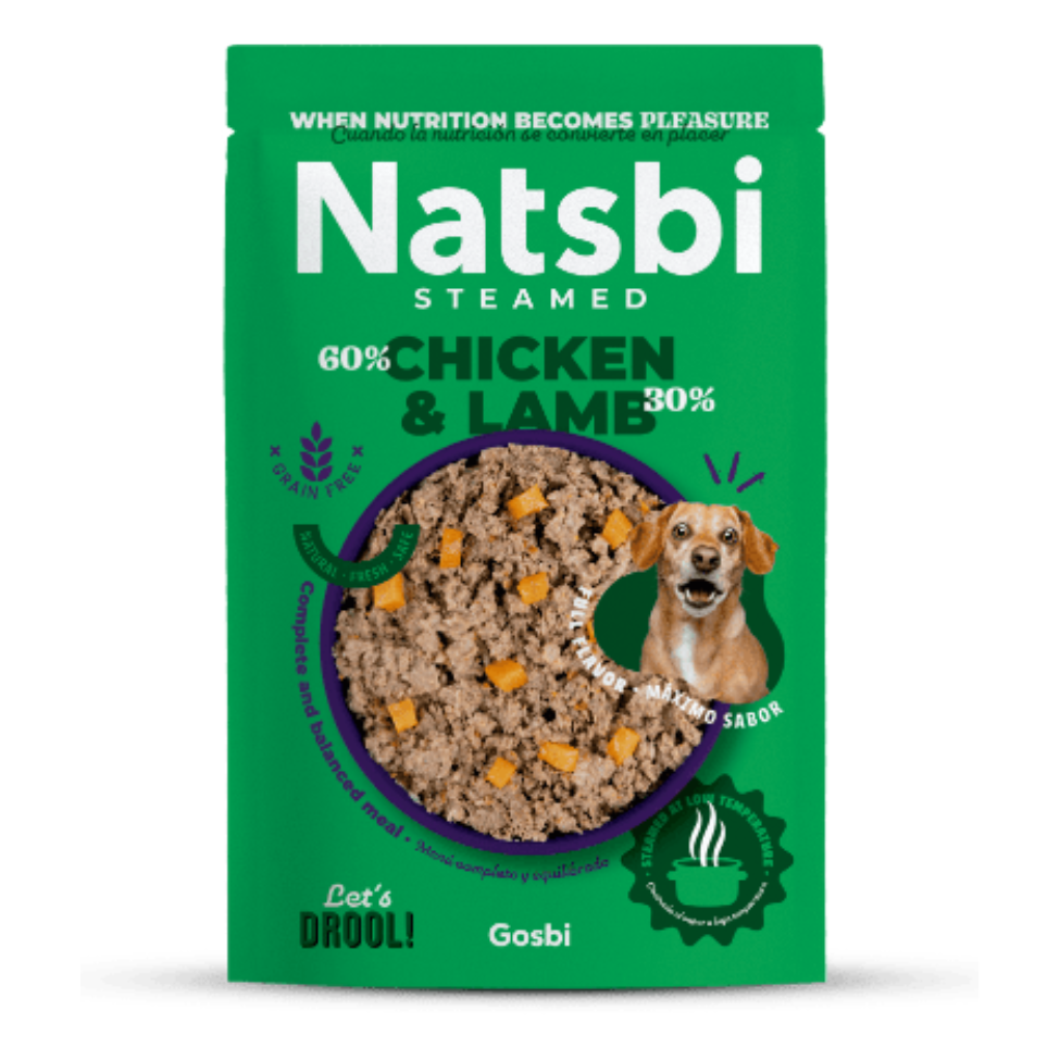 Natsbi - Poulet et agneau pour chiens 500g