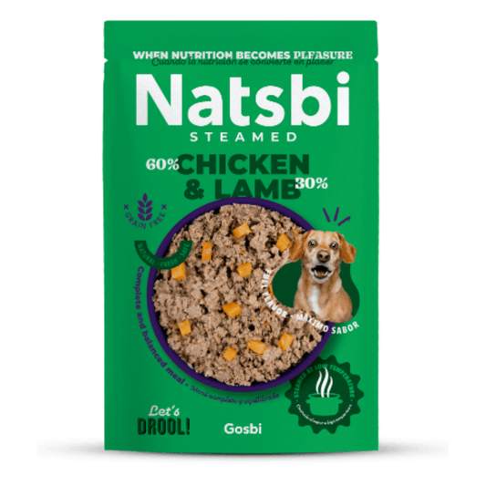 Natsbi - Poulet et agneau pour chiens 500g