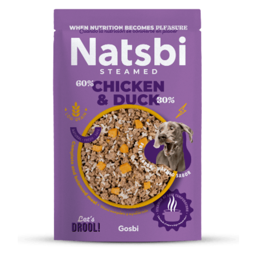 Natsbi - Poulet et canard pour chiens 500g