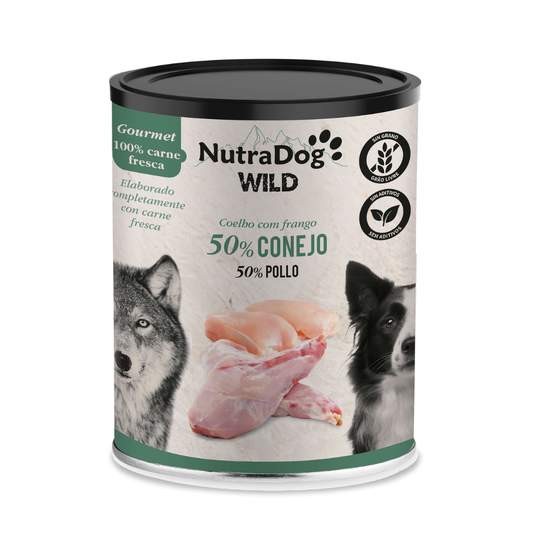 NutraDog Wild - Conejo y Pollo 400gr