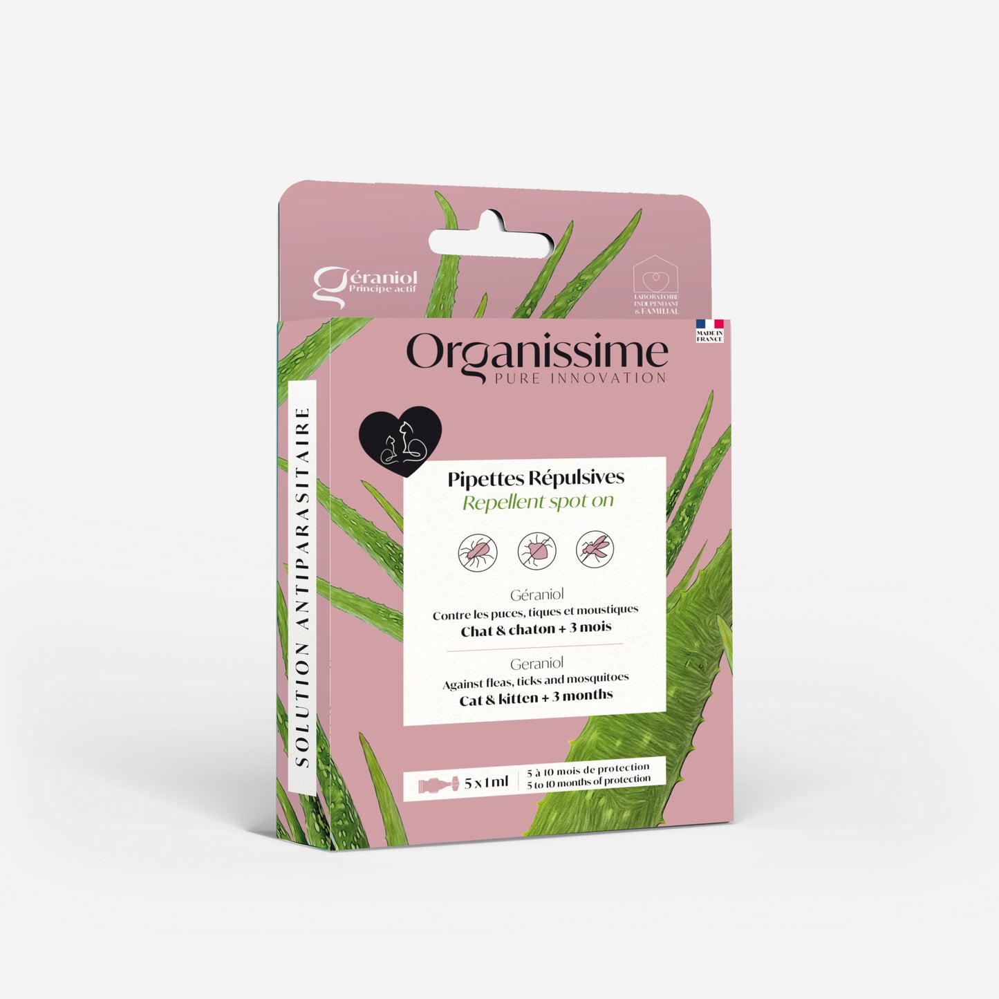 Organissime - Pipettes répulsives naturelles pour chats (5x1ml)
