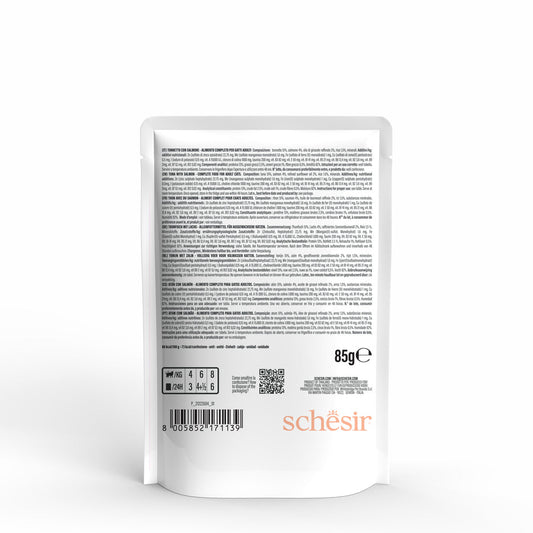 Schesir - Thon et saumon en gelée 85g