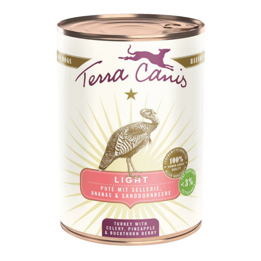 Terra Canis - LIGHT Pavo con apio, piña y bayas de espino amarillo 400g