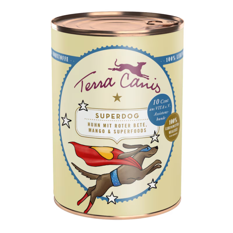 Terra Canis Superdog - Poulet à la betterave et à la mangue 400g