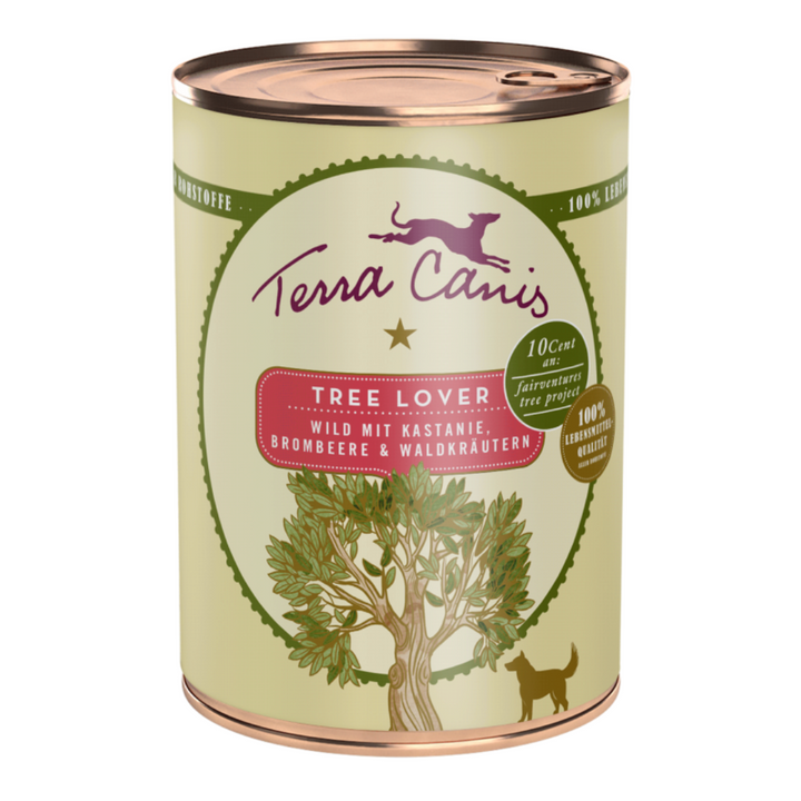 Terra Canis Love the Planet – Viande de cerf Tree Lover aux châtaignes 400 g