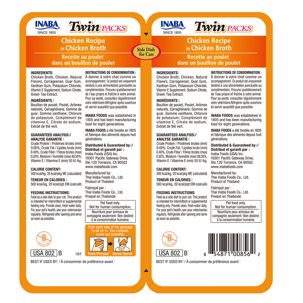 Inaba - Twin Packs de poulet au bouillon