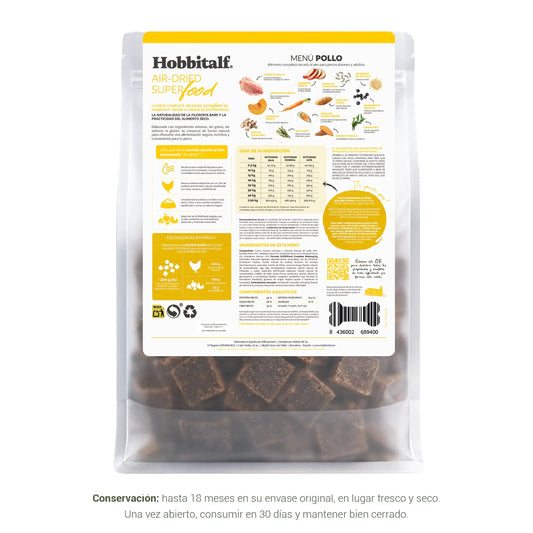 Hobbitalf Air-Dried – Comida Secada al Aire de Pollo