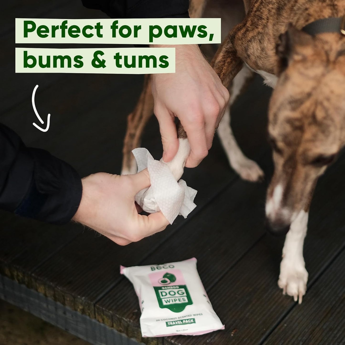 Beco Toallitas húmedas de Bambú Pack de Viaje con aroma a Coco 20uds