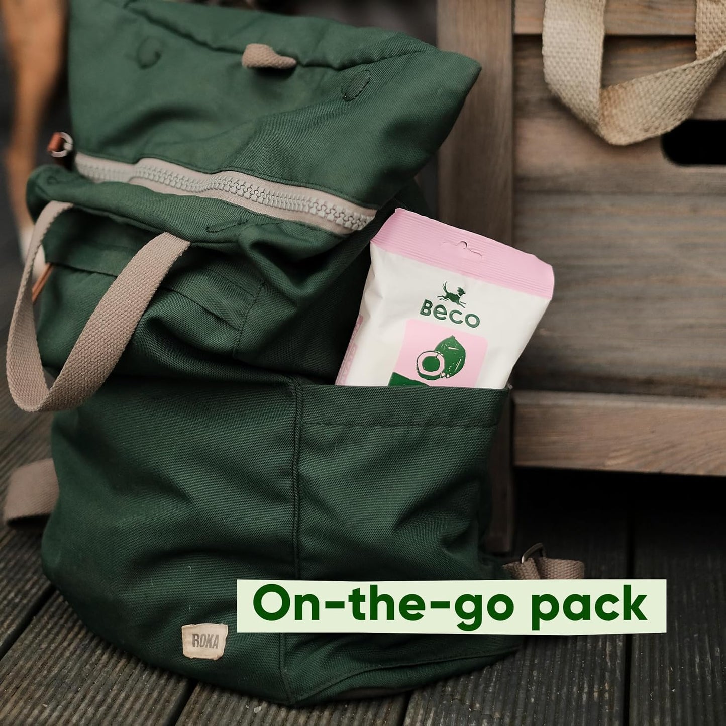 Beco Toallitas húmedas de Bambú Pack de Viaje con aroma a Coco 20uds