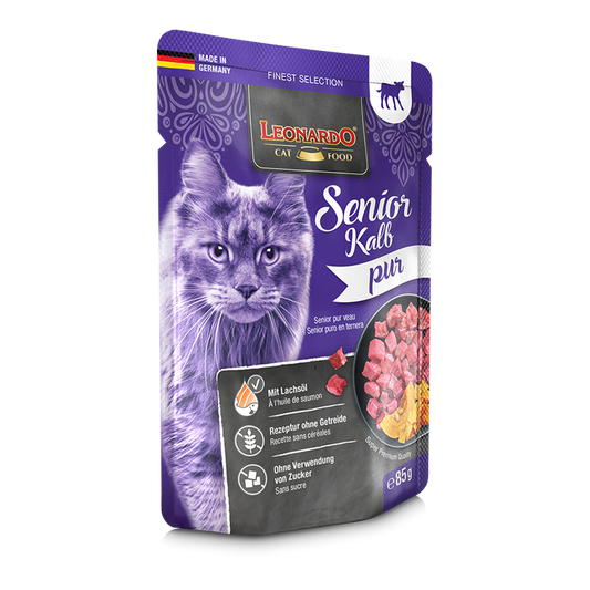 Leonardo Cat Food -  Puree de Ternera (Senior)