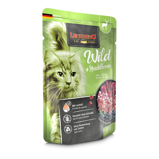 Nourriture pour chat Leonardo - Venaison aux myrtilles