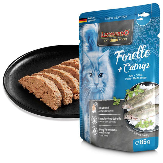Leonardo Cat Food -  Trucha con Catnip